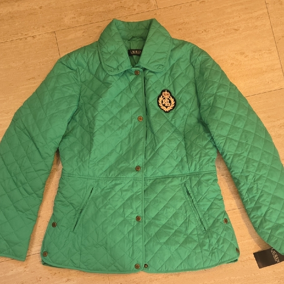 Lauren Ralph Lauren Jackets & Blazers - New Lauren Ralph Lauren Sunset Green Quilted Jacket
